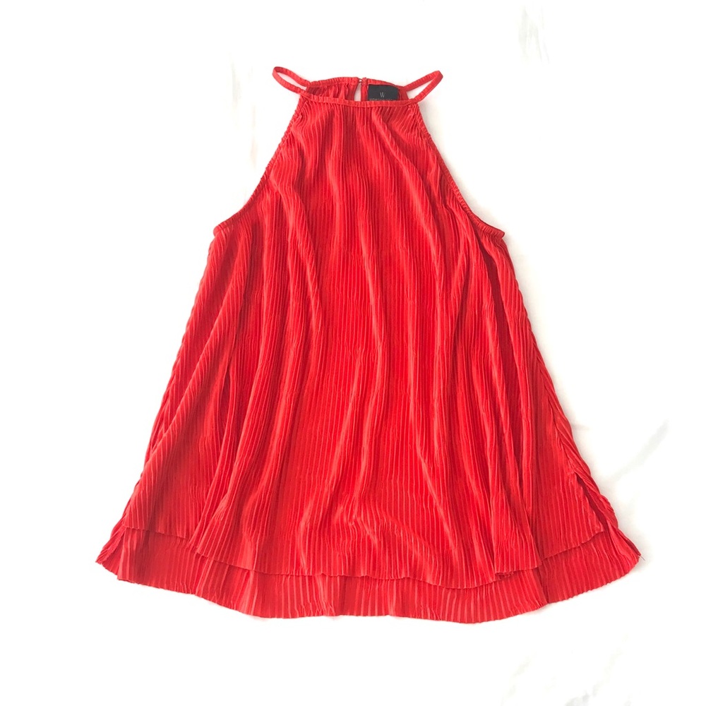 ✧ Coral orange halter top